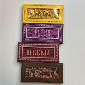 Ace Beaute Faux Floral Accent Set - Yellow, Purple, Red, Brown